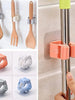 1 Pc Mop and Broom Self Adhesive Holder Wall Mount Magic Hanger Organizer Cleaning Tools Storage Mop Rack (Random Color)