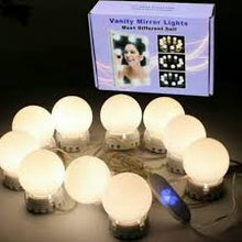 Vanity Mirror Lights - USB Vanity Lights Makeup Lighting 10 Dimmable Light Bulbs - Hollywood Style LED Vanity Mirror Lights Kit for Makeup - Table Bathroom Dressing Room